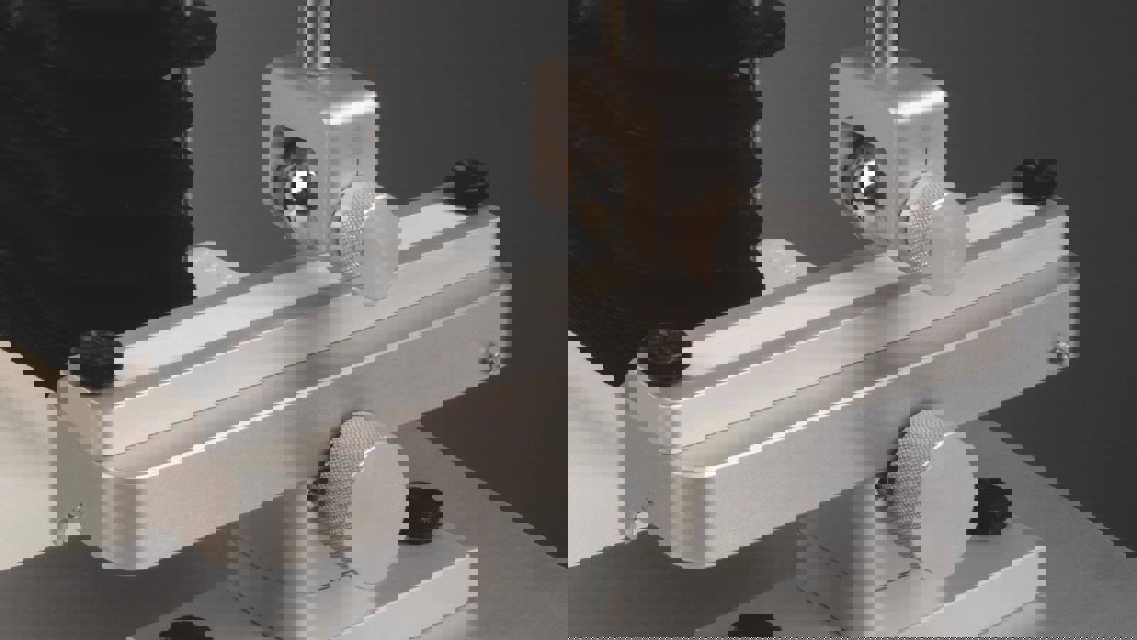 Nail Polish Adhesion Rig attached to Texture Analyser