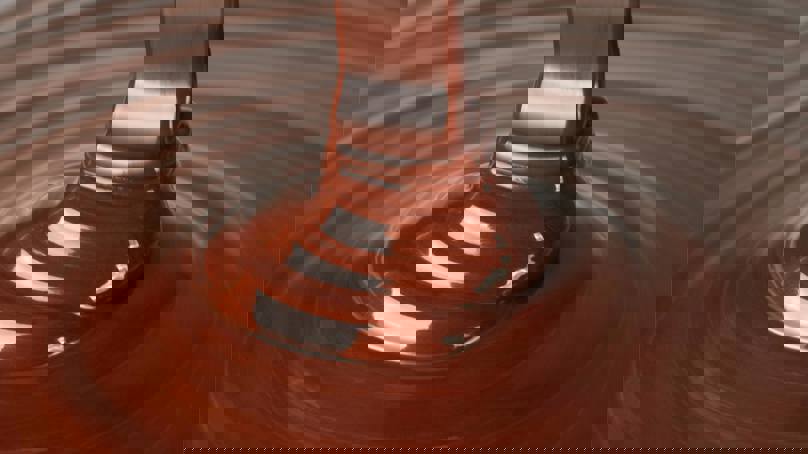 Pouring Melted Chocolate