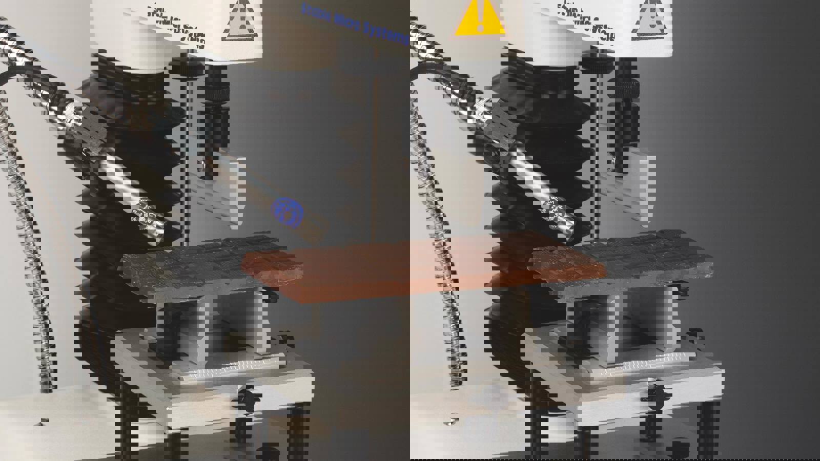 Acoustic Envelope Detector testing chocolate bar