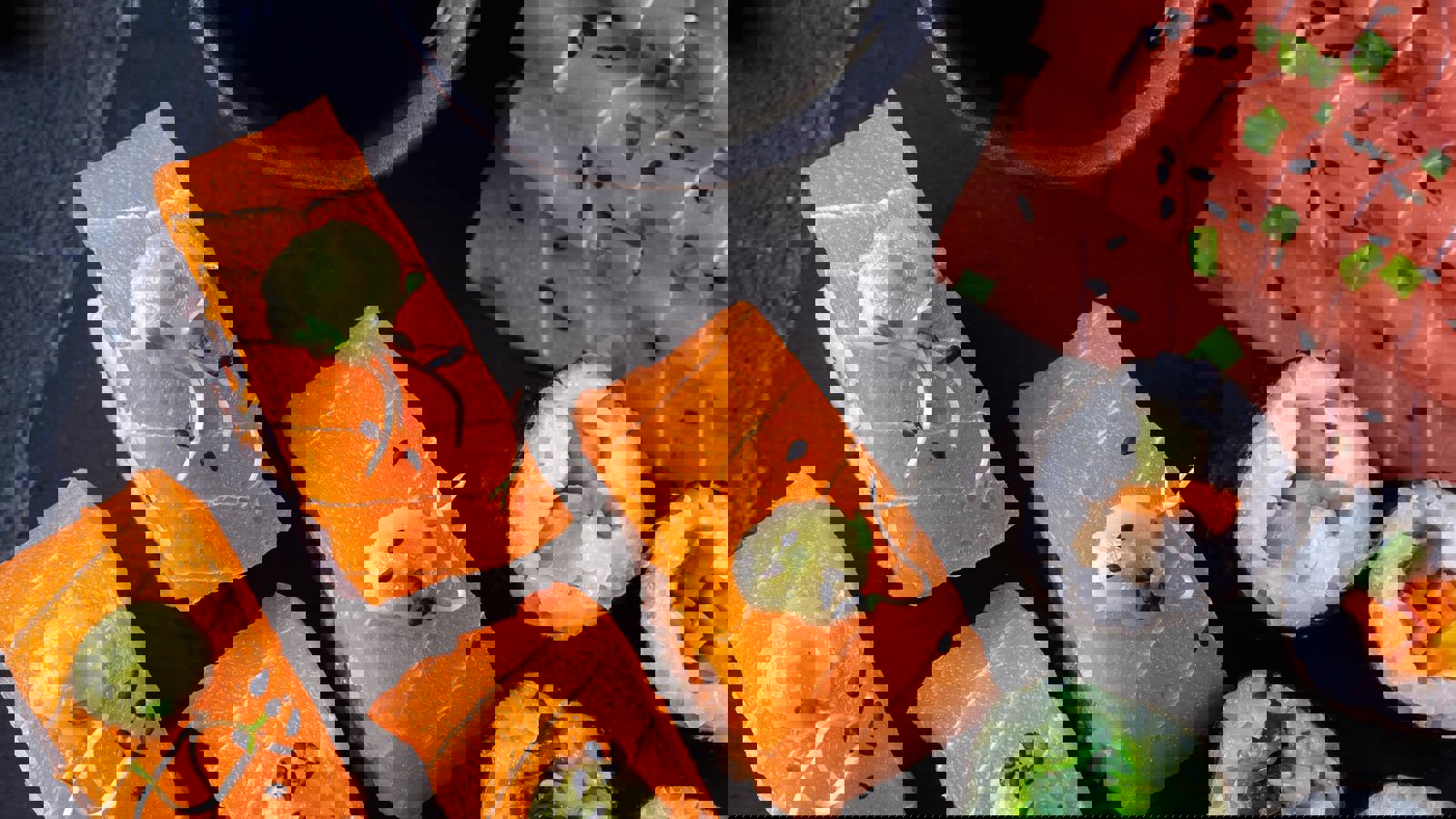 Vegan sushimi selection