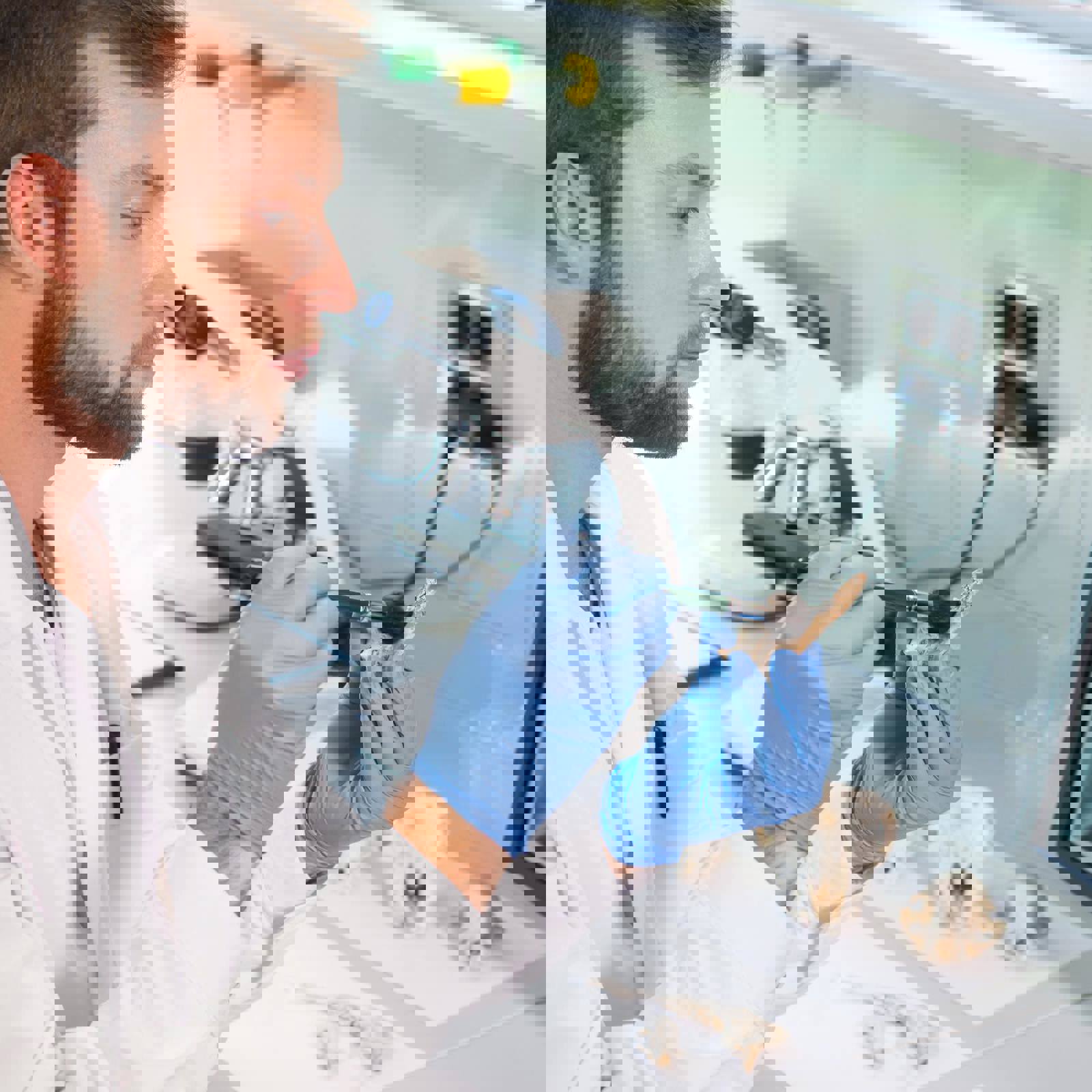 Scientist Examining Fragment Of Bone