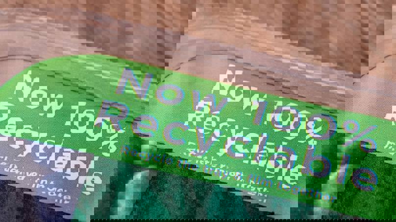 Close Up Of Recyclable Packing