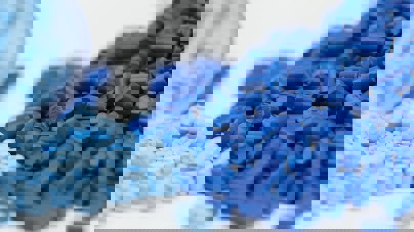 Coloured Polymer Granules