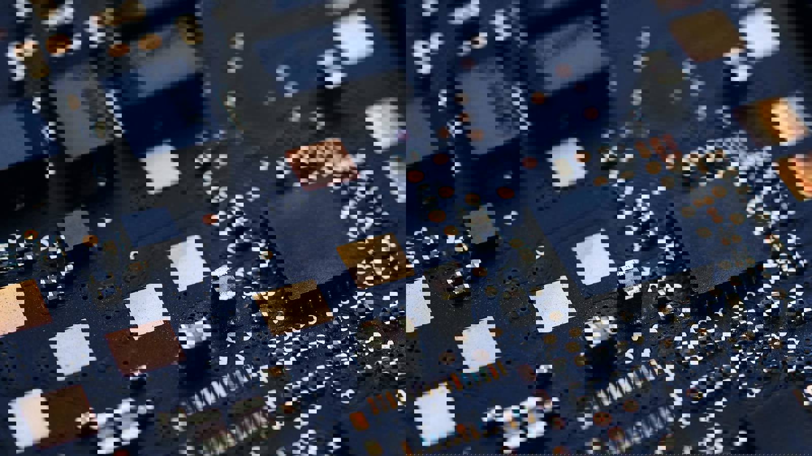 Close up of circuit board